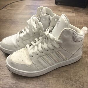 Adidas White High-Top Sneakers Cloud Foam
